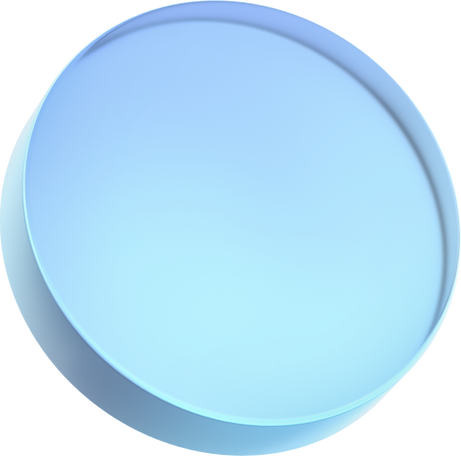 Blue glass lens